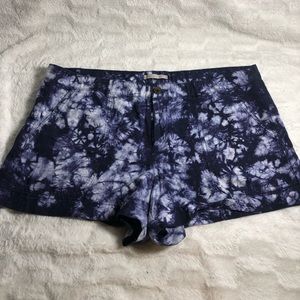 Gap Indigo & White Tie-Dye Shorts
